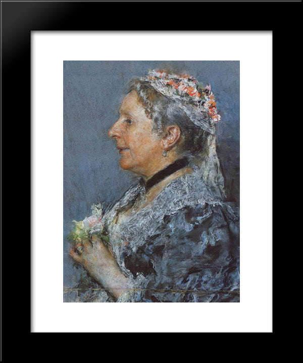 Ariana Wormeley Curtis 20x24 Black Modern Wood Framed Art Print Poster by Mancini, Antonio