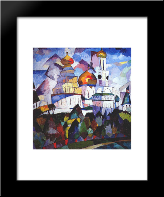 Churches, New Jerusalem 20x24 Black Modern Wood Framed Art Print Poster by Lentulov, Aristarkh