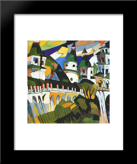 Churches 20x24 Black Modern Wood Framed Art Print Poster by Lentulov, Aristarkh