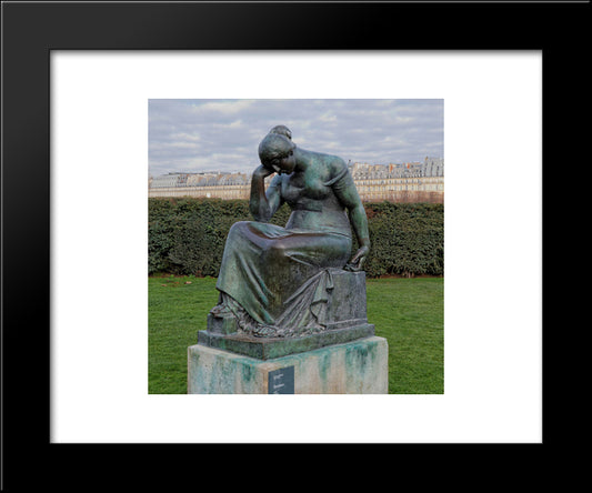 Douleur 20x24 Black Modern Wood Framed Art Print Poster by Maillol, Aristide