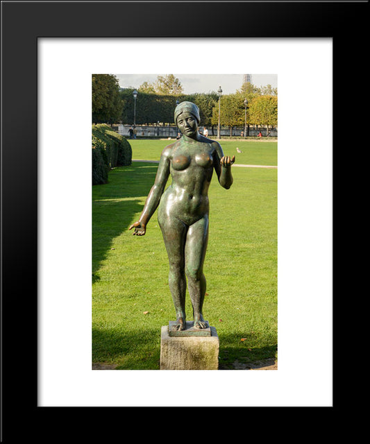 L'Ete 20x24 Black Modern Wood Framed Art Print Poster by Maillol, Aristide