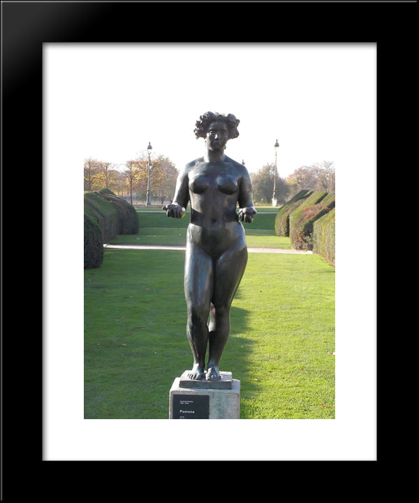 Pomone 20x24 Black Modern Wood Framed Art Print Poster by Maillol, Aristide