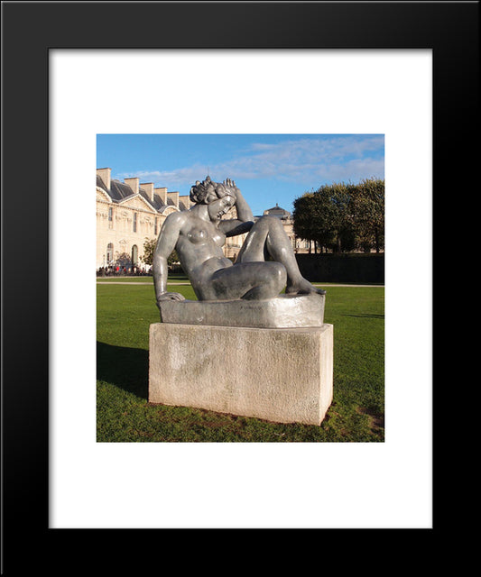 The Mountain 20x24 Black Modern Wood Framed Art Print Poster by Maillol, Aristide