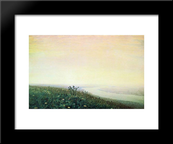 Dnieper In The Morning 20x24 Black Modern Wood Framed Art Print Poster by Kuindzhi, Arkhip