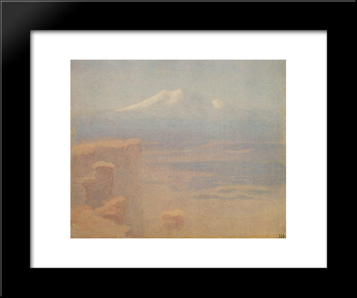 Elbrus 20x24 Black Modern Wood Framed Art Print Poster by Kuindzhi, Arkhip