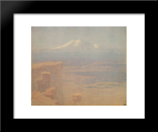 Elbrus 20x24 Black Modern Wood Framed Art Print Poster by Kuindzhi, Arkhip