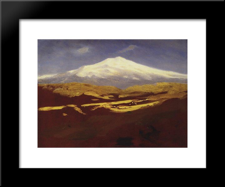 Elbrus In The Daytime 20x24 Black Modern Wood Framed Art Print Poster by Kuindzhi, Arkhip