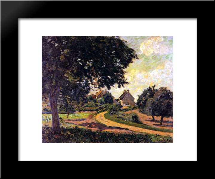 Apres La Pluie 20x24 Black Modern Wood Framed Art Print Poster by Guillaumin, Armand