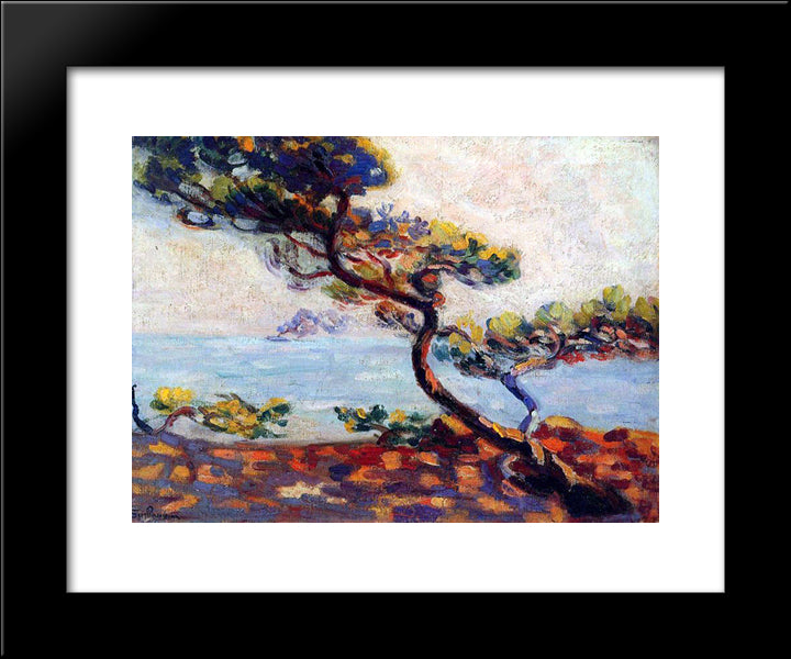 Dans Le Midi 20x24 Black Modern Wood Framed Art Print Poster by Guillaumin, Armand