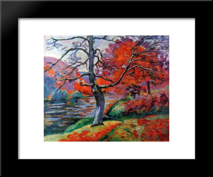 Echo Rock 20x24 Black Modern Wood Framed Art Print Poster by Guillaumin, Armand