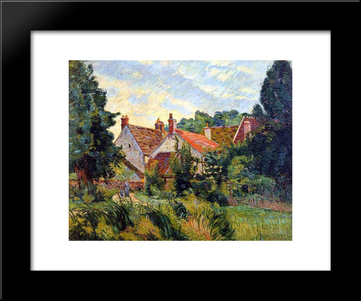 Epinay-Sur-Orge 20x24 Black Modern Wood Framed Art Print Poster by Guillaumin, Armand