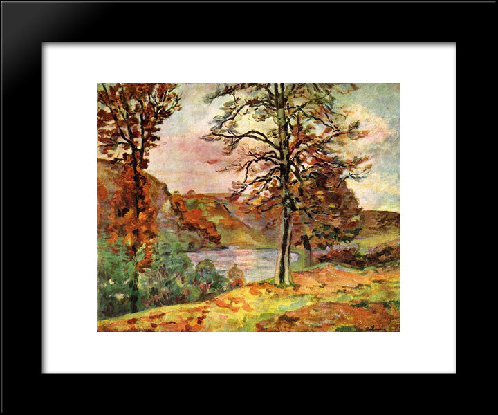 Landscape 20x24 Black Modern Wood Framed Art Print Poster by Guillaumin, Armand