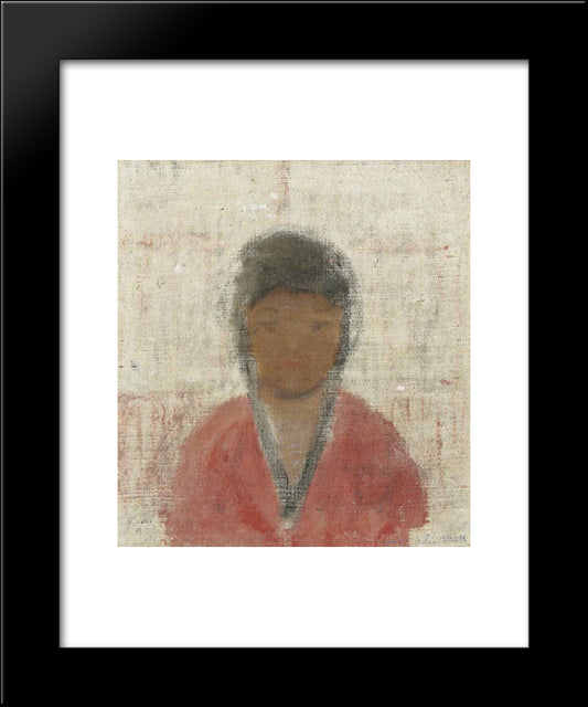 Chinita De El Playon 20x24 Black Modern Wood Framed Art Print Poster by Reveron, Armando