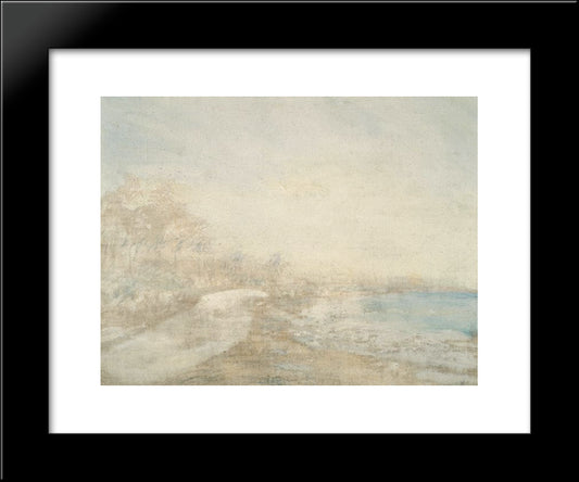 El Playon 20x24 Black Modern Wood Framed Art Print Poster by Reveron, Armando