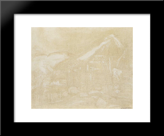 El Rancho (El Caney) 20x24 Black Modern Wood Framed Art Print Poster by Reveron, Armando