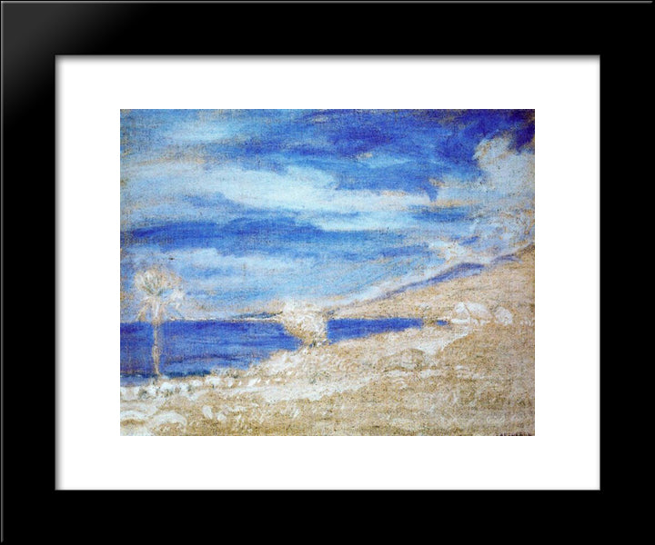 Marina 20x24 Black Modern Wood Framed Art Print Poster by Reveron, Armando
