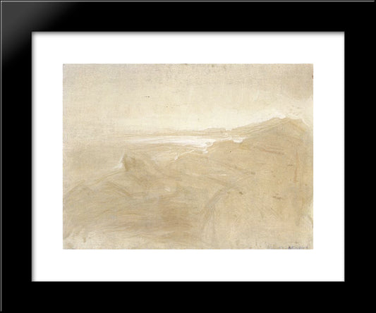 Paisaje Blanco 20x24 Black Modern Wood Framed Art Print Poster by Reveron, Armando