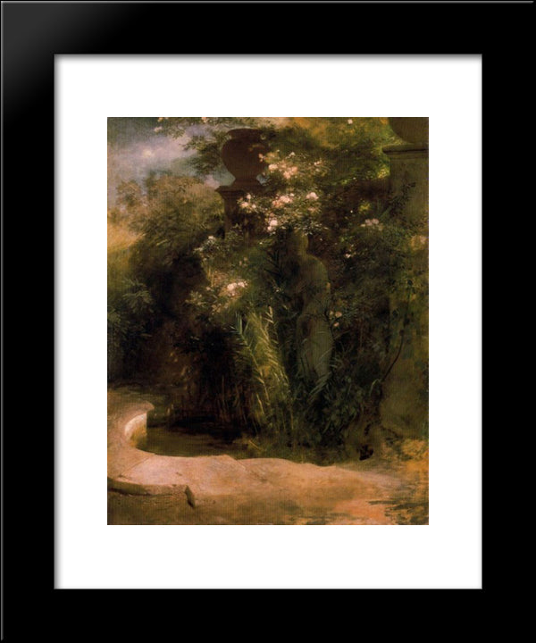 Abandoned Venus 20x24 Black Modern Wood Framed Art Print Poster by Bocklin, Arnold