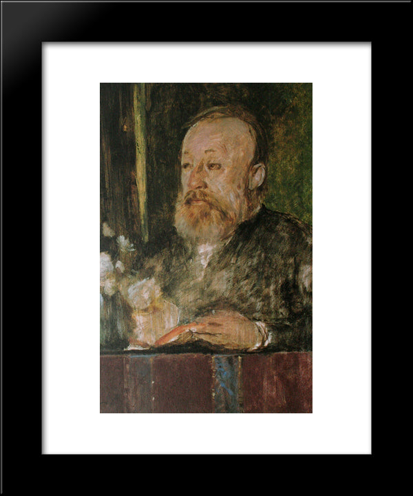 Gottfried Keller 20x24 Black Modern Wood Framed Art Print Poster by Bocklin, Arnold