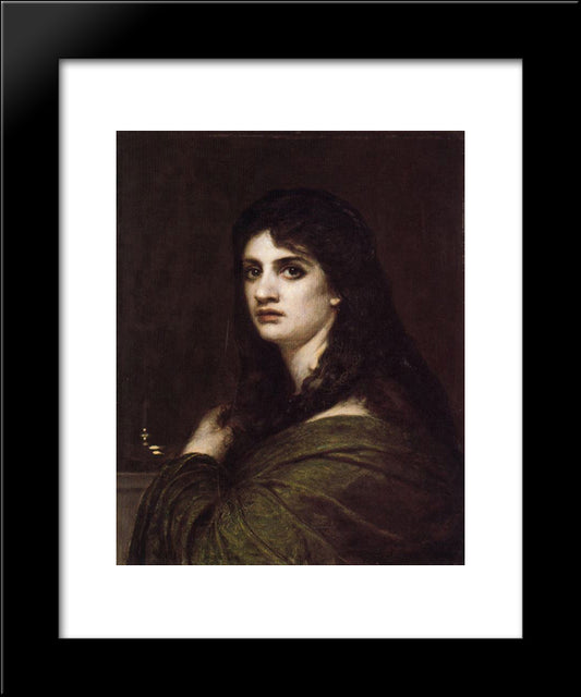 Melancholy 20x24 Black Modern Wood Framed Art Print Poster by Bocklin, Arnold