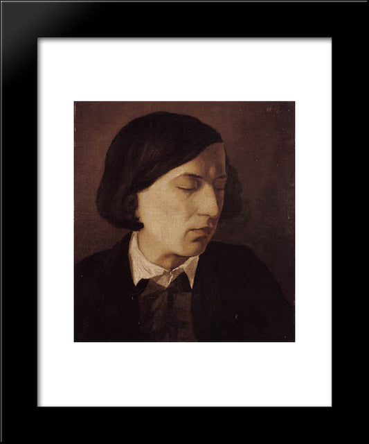 Portrait Of Alexander Michelis 20x24 Black Modern Wood Framed Art Print Poster by Bocklin, Arnold