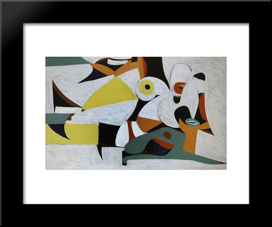 Composition 20x24 Black Modern Wood Framed Art Print Poster by Gorky, Arshile