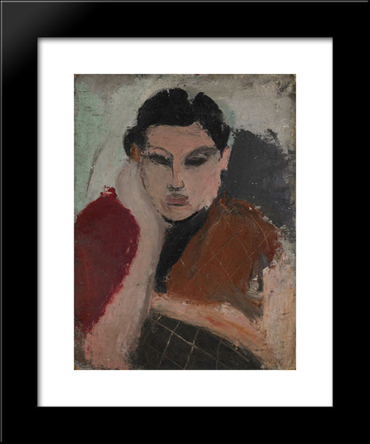 Portrait Of A Woman 20x24 Black Modern Wood Framed Art Print Poster by Gorky, Arshile