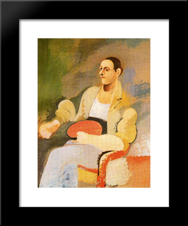 Portrait Of Master Bill 20x24 Black Modern Wood Framed Art Print Poster by Gorky, Arshile