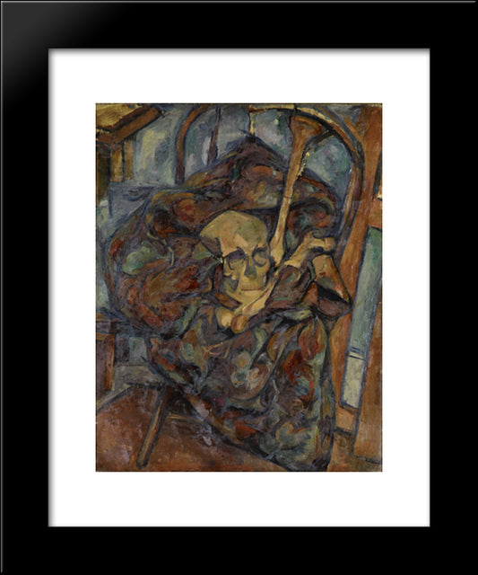 Still Life With Skull 20x24 Black Modern Wood Framed Art Print Poster by Gorky, Arshile