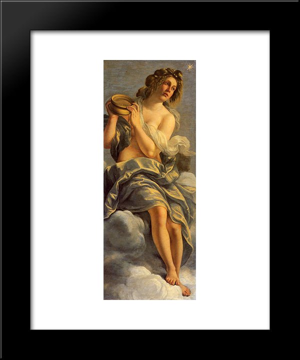 Allegoria Dell'Inclinazione 20x24 Black Modern Wood Framed Art Print Poster by Gentileschi, Artemisia