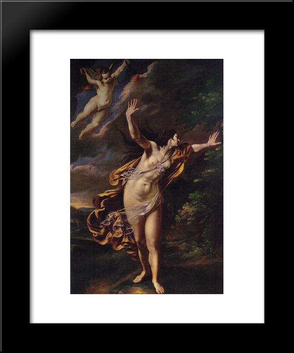 Aurora 20x24 Black Modern Wood Framed Art Print Poster by Gentileschi, Artemisia