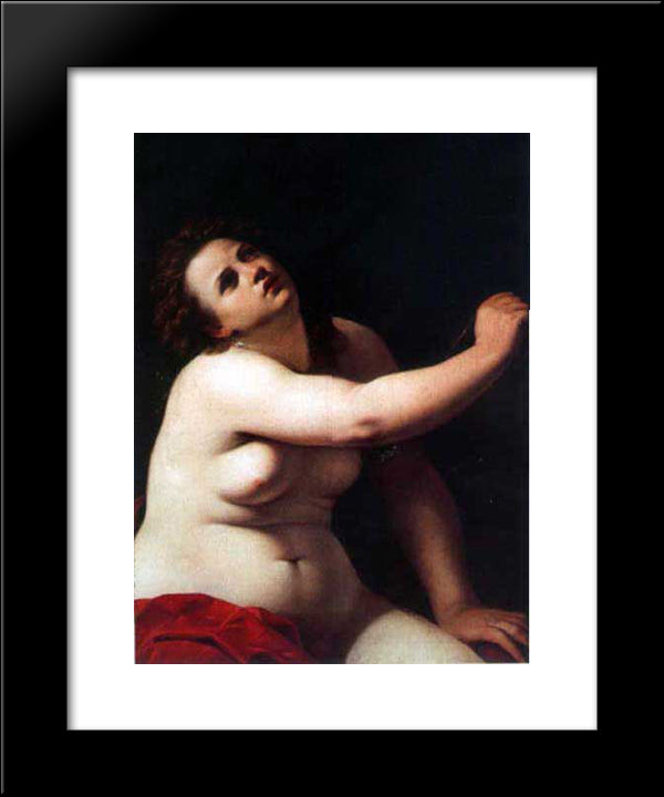 Cleopatra 20x24 Black Modern Wood Framed Art Print Poster by Gentileschi, Artemisia