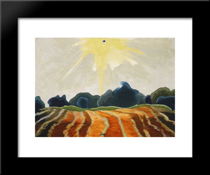 Morning Sun 20x24 Black Modern Wood Framed Art Print Poster by Dove, Arthur