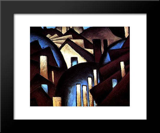 Nature Symbolized (Or Reefs) 20x24 Black Modern Wood Framed Art Print Poster by Dove, Arthur