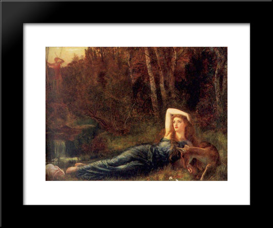 Endymion 20x24 Black Modern Wood Framed Art Print Poster by Hughes, Arthur