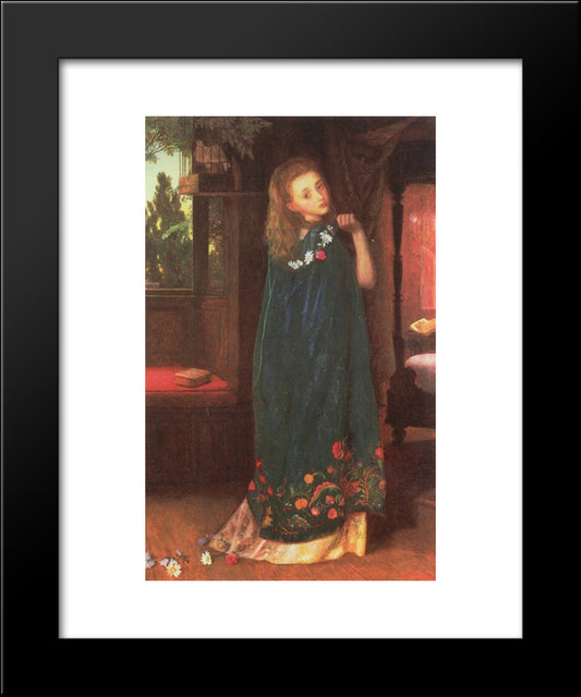 Good Night 20x24 Black Modern Wood Framed Art Print Poster by Hughes, Arthur