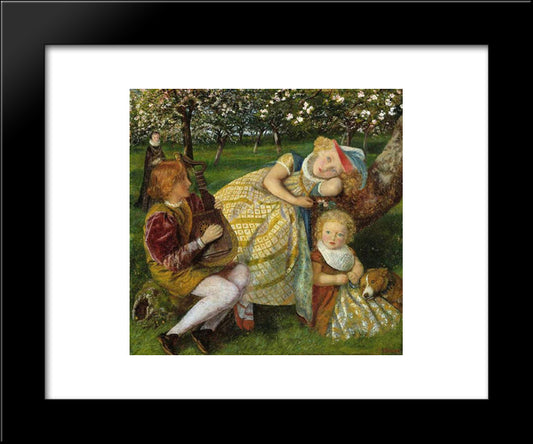 The King'S Orchard 20x24 Black Modern Wood Framed Art Print Poster by Hughes, Arthur