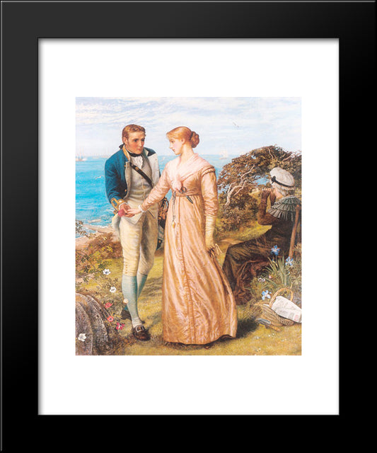 The Sailing Signal Gun 20x24 Black Modern Wood Framed Art Print Poster by Hughes, Arthur