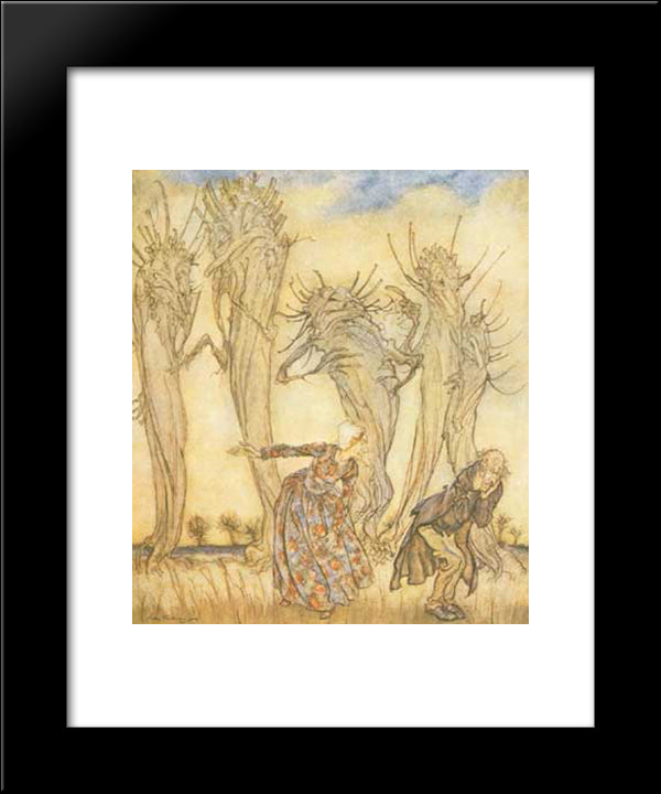 And That Is The Story Of Mr. And Mrs. Vinegar 20x24 Black Modern Wood Framed Art Print Poster by Rackham, Arthur