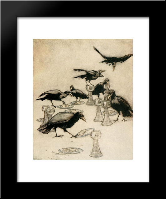 But They Said One After Another 20x24 Black Modern Wood Framed Art Print Poster by Rackham, Arthur