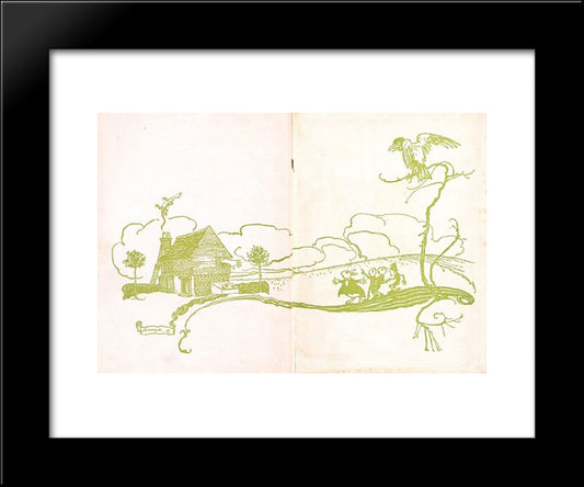 Endpapers 20x24 Black Modern Wood Framed Art Print Poster by Rackham, Arthur