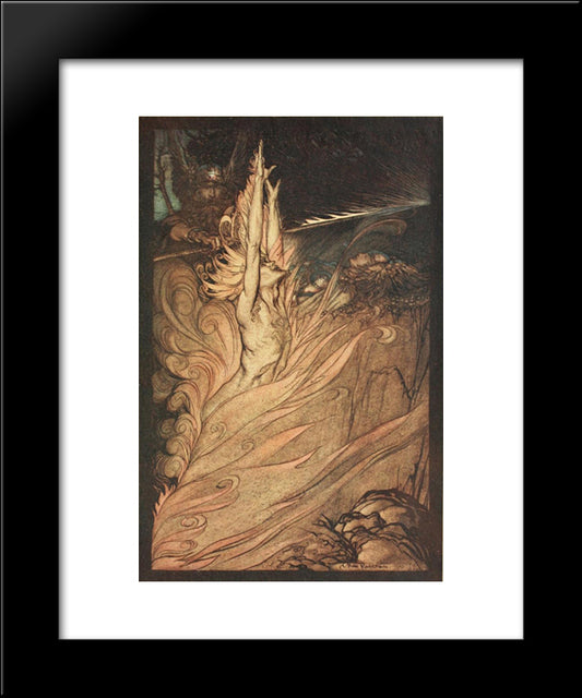 Loge! Loge! Appear! 20x24 Black Modern Wood Framed Art Print Poster by Rackham, Arthur