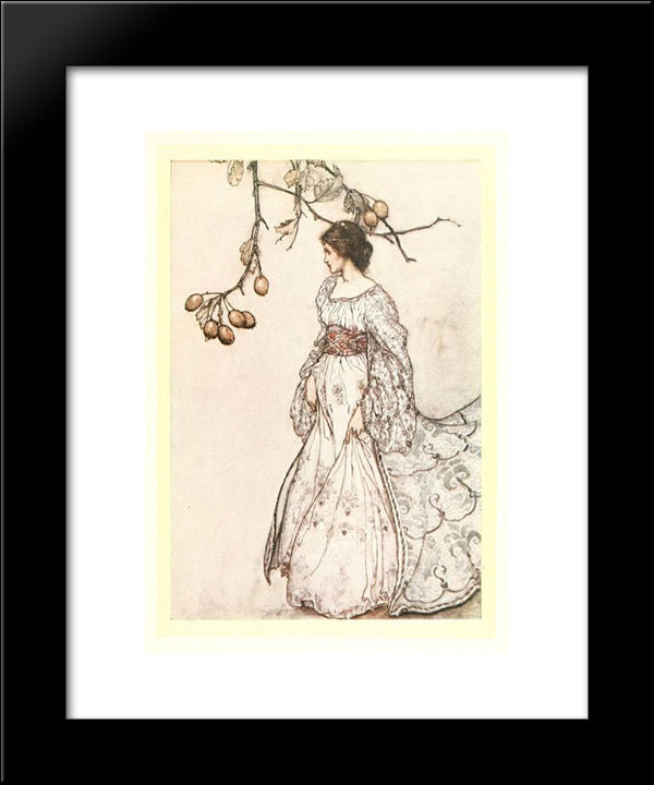 Looking Very Undancey Indeed 20x24 Black Modern Wood Framed Art Print Poster by Rackham, Arthur