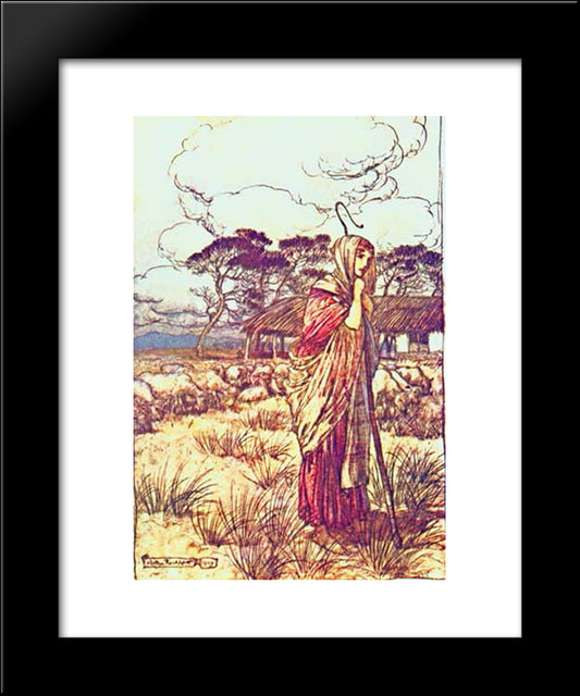 Perdita 20x24 Black Modern Wood Framed Art Print Poster by Rackham, Arthur