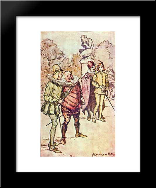 She Began To Think Of Confessing That She Was A Woman 20x24 Black Modern Wood Framed Art Print Poster by Rackham, Arthur