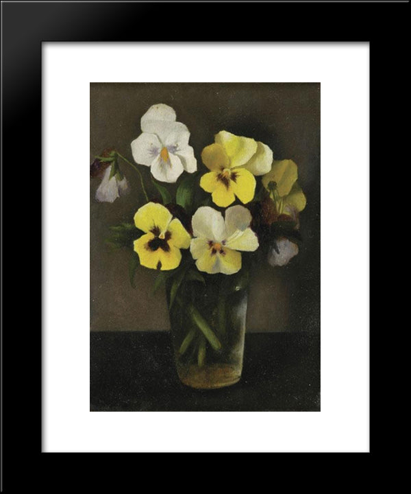 Flowers 20x24 Black Modern Wood Framed Art Print Poster by Segal, Arthur