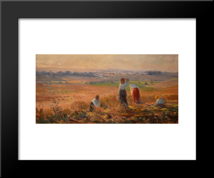 Harvest 20x24 Black Modern Wood Framed Art Print Poster by Verona, Arthur