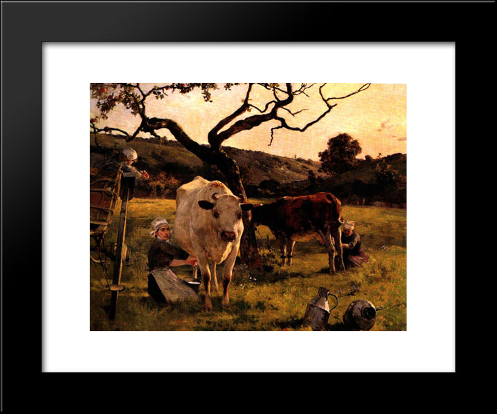 El Ordeno 20x24 Black Modern Wood Framed Art Print Poster by Michelena, Arturo