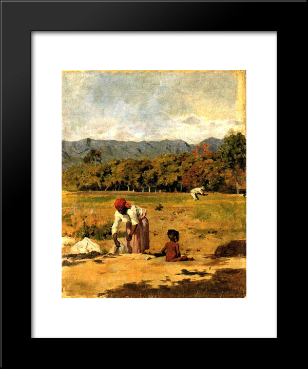 Paisaje De San Bernardino 20x24 Black Modern Wood Framed Art Print Poster by Michelena, Arturo
