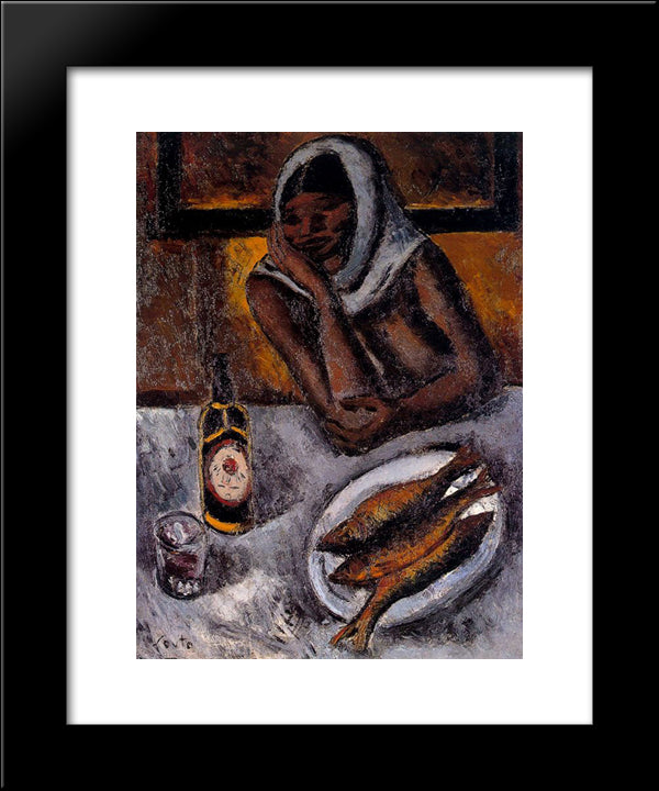 Black 20x24 Black Modern Wood Framed Art Print Poster by Souto, Arturo